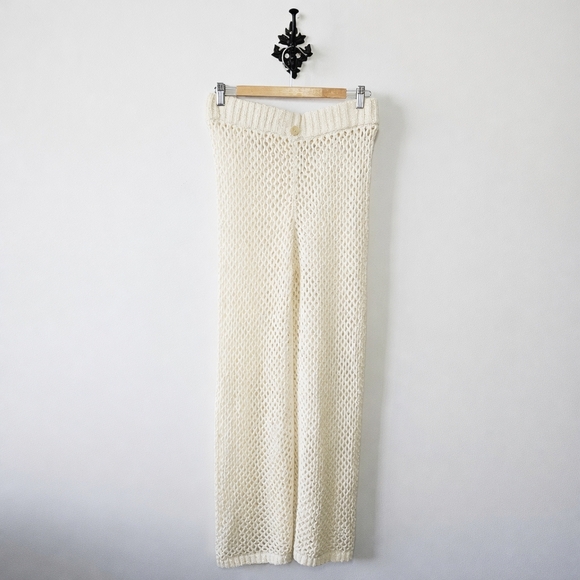 NWT Monday Swimwear Athens Pant Size L Crochet Mesh Cover Up - Picture 4 of 7